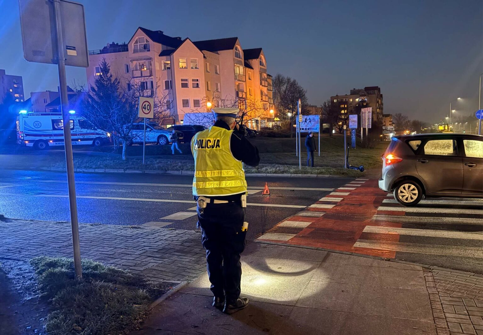 Potrącenie Zielona G&oacute;ra - Wypadek Zielona G&oacute;ra. hulajnoga elektryczna
