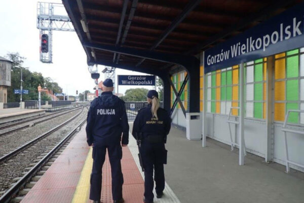 dworzec PKP Gorzów - agresor na dworcu Straż Ochrony Kolei