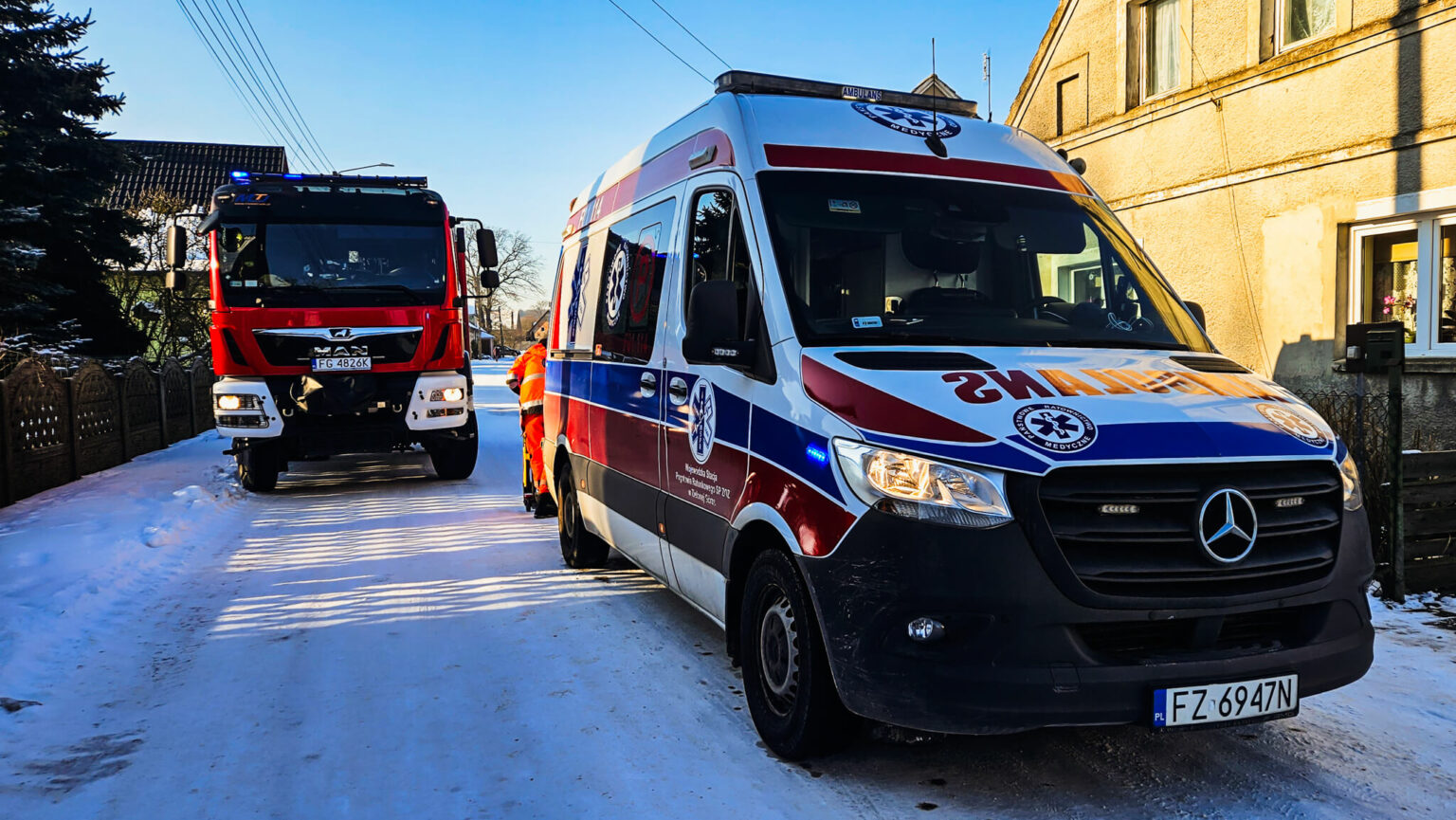 Akcja służb koło Zielonej G&oacute;ry - Koźla LPR Zielona G&oacute;ra