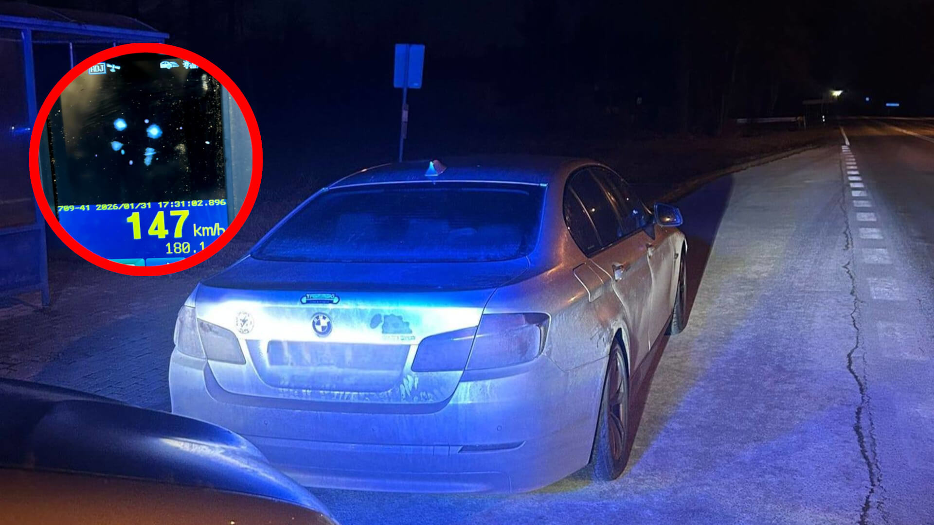 DK32 Sulechów - policyjna kontrola prędkości. tragiczny wypadek DK32