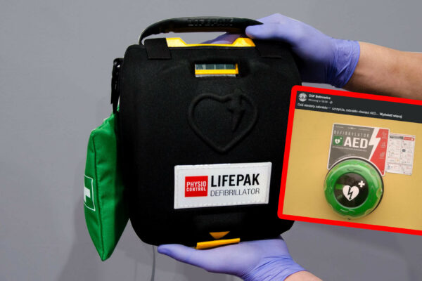 zabrakło AED Krosno Odrzańskie - apel strażaków o AED