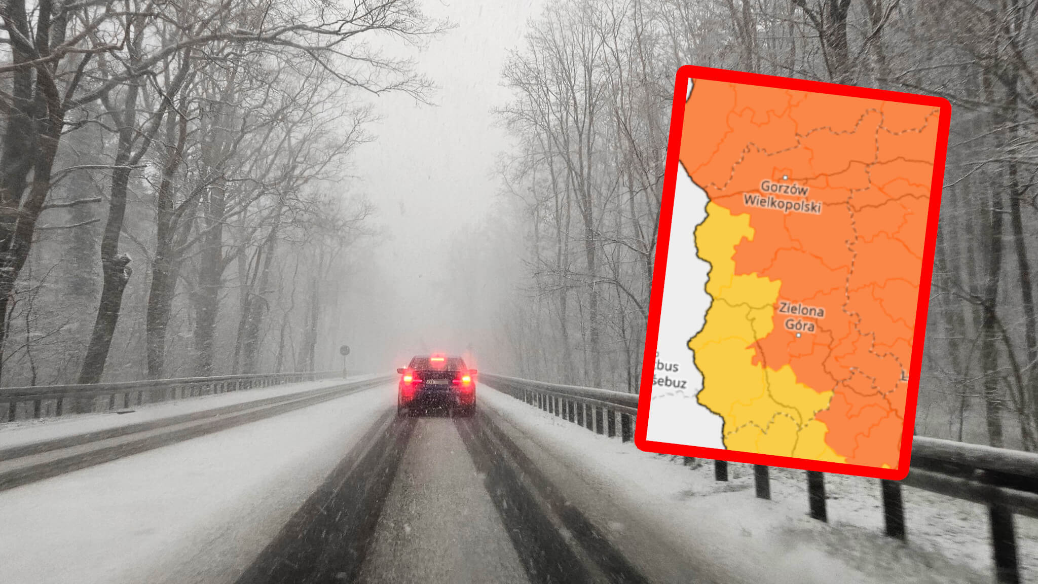 gołoledź Lubuskie - IMGW ostrzeżenia Lubuskie
