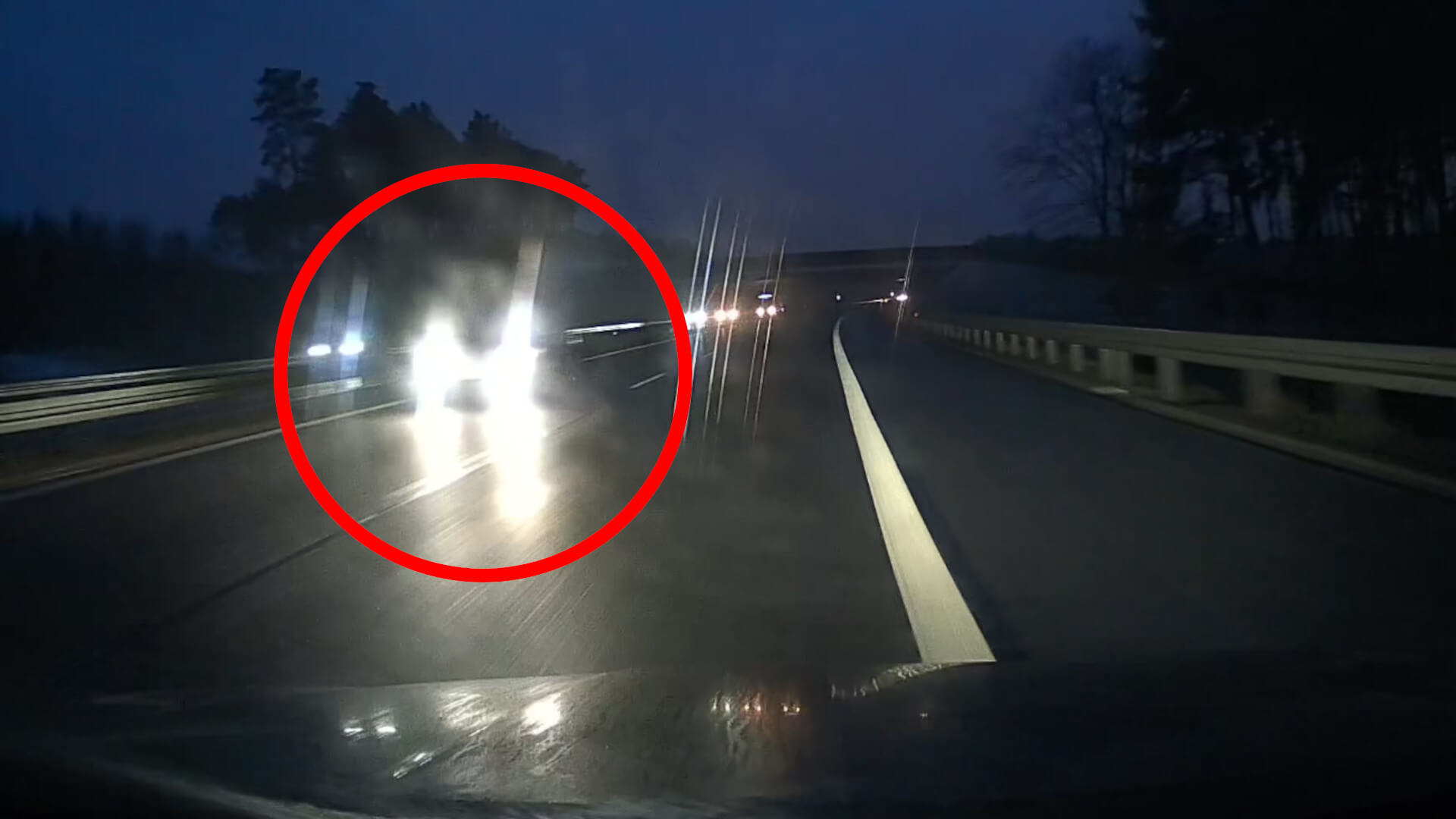 jechał pod prąd na S3 Zielona Góra