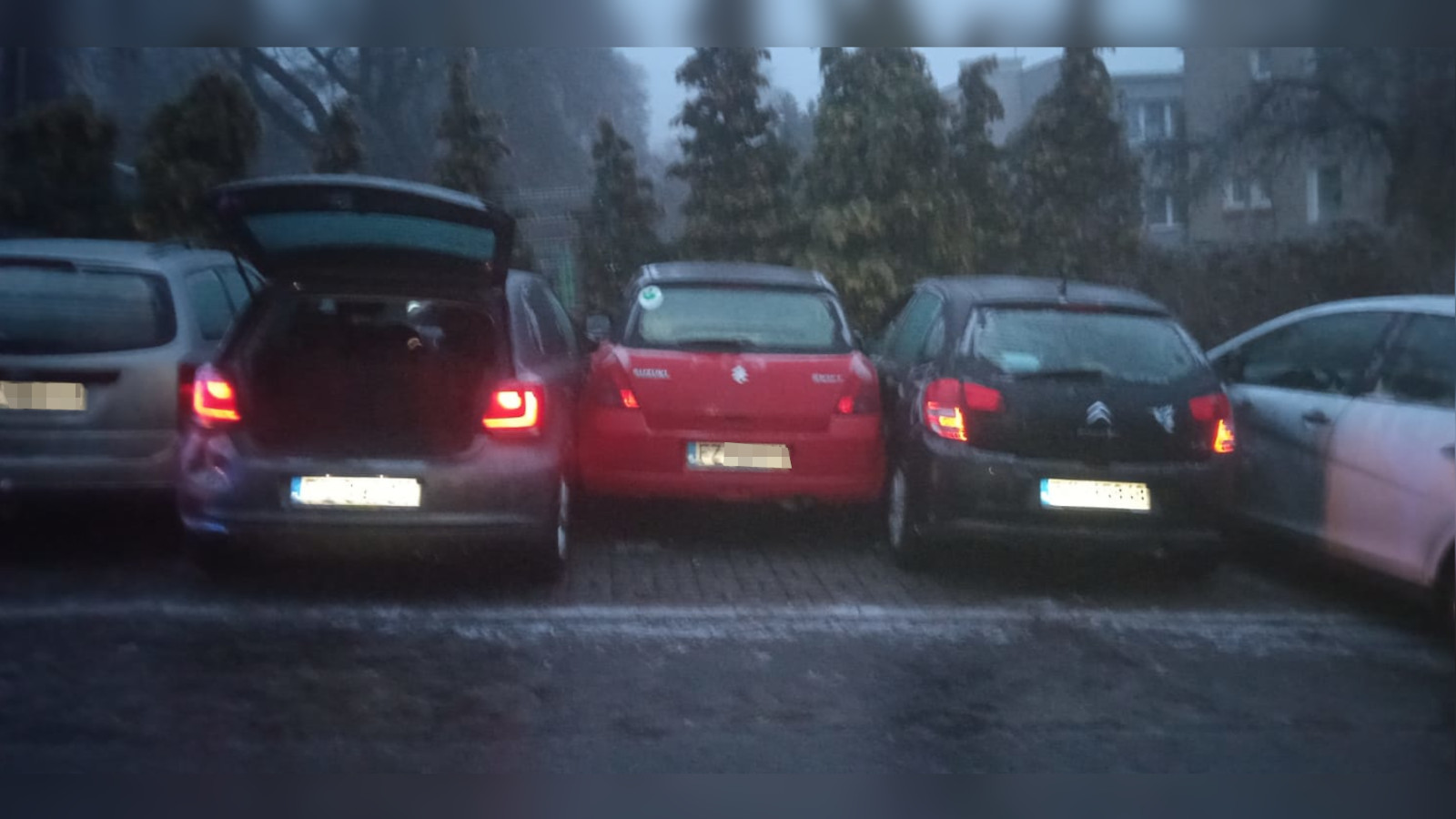 fatalne warunki na drogach Zielona Góra - opady marznące Lubuskie