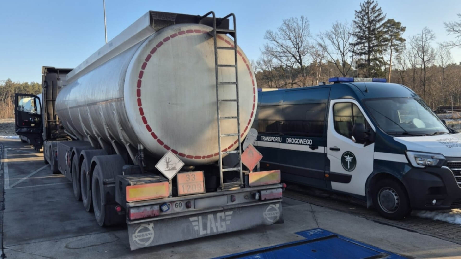 kontrole ITD Lubuskie - towary niebezpieczne ADR