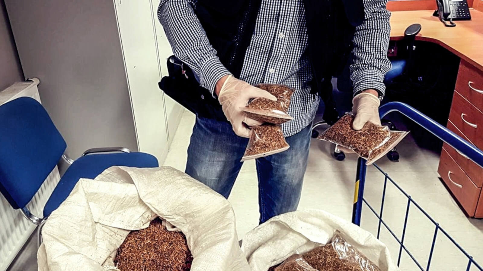 nielegalny tytoń - powiat nowosolski policja