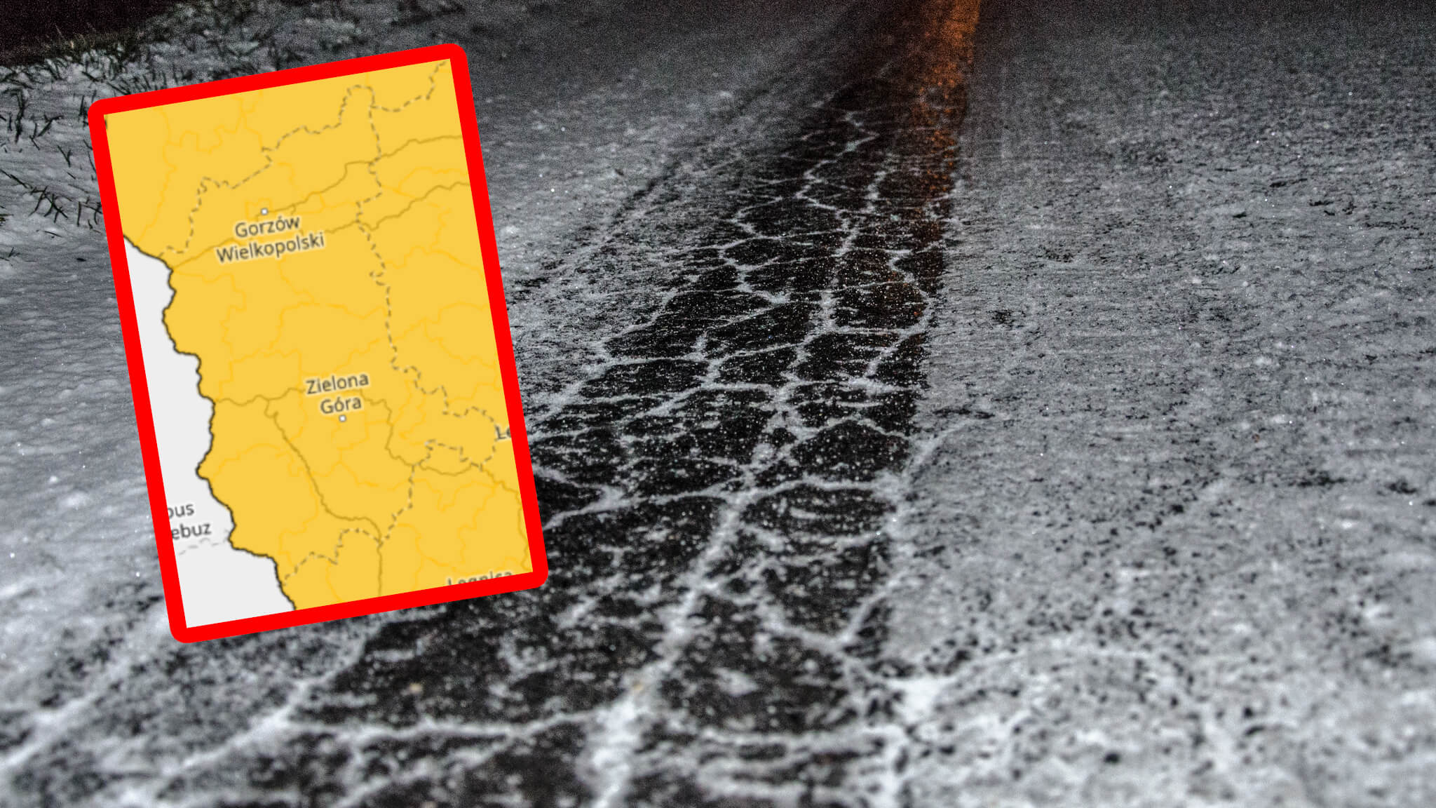 oblodzenie Lubuskie - ostrzeżenia IMGW