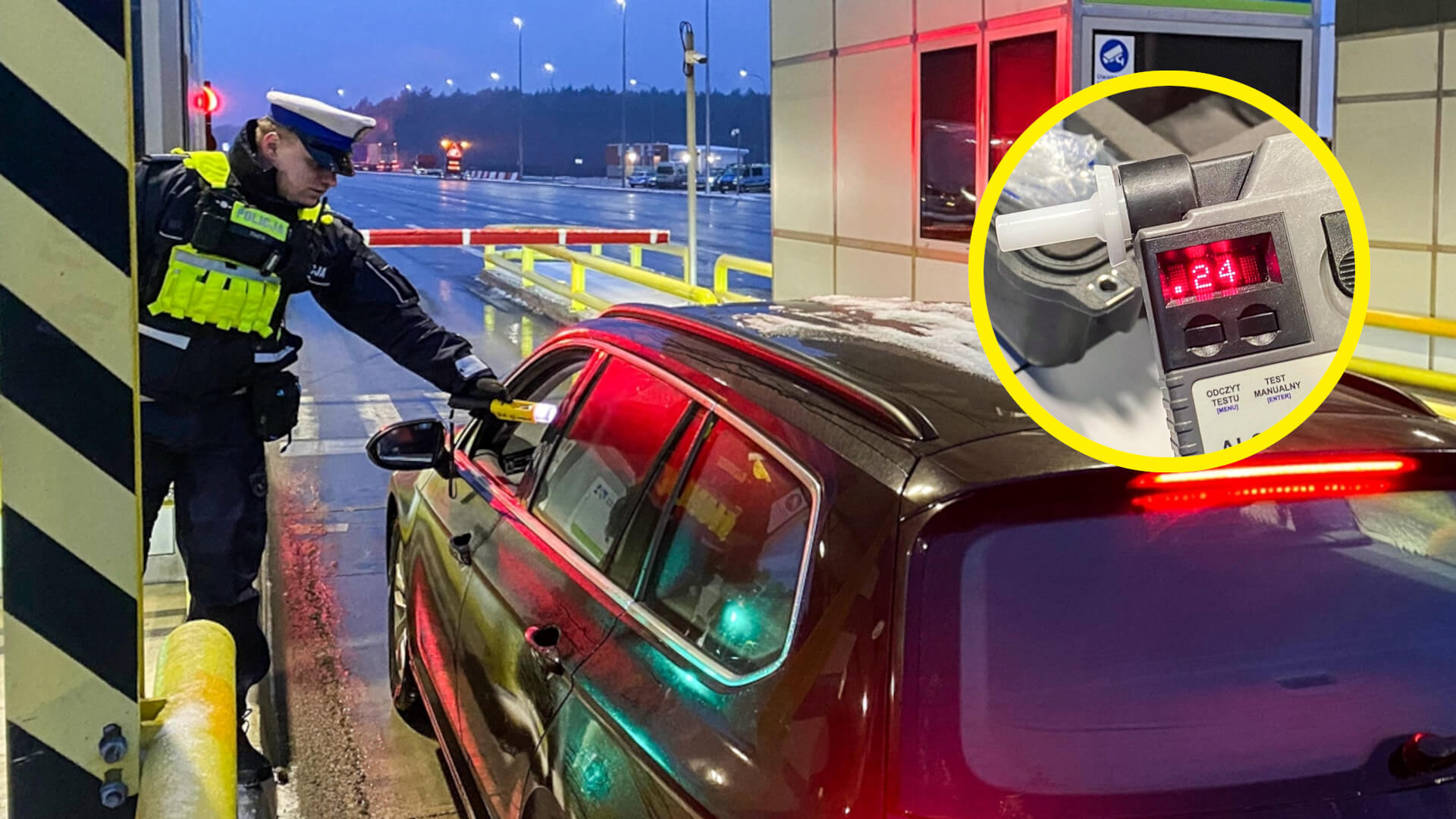 akcja policji A2 Lubuskie - pijani kierowcy