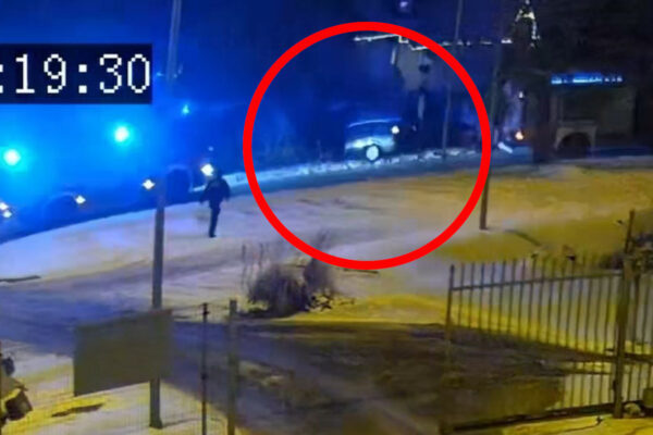 pijany kierowca Sulęcin - rozbił auto i uciekł