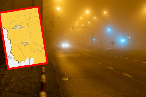 gęsta mgła Lubuskie - ostrzeżenia IMGW