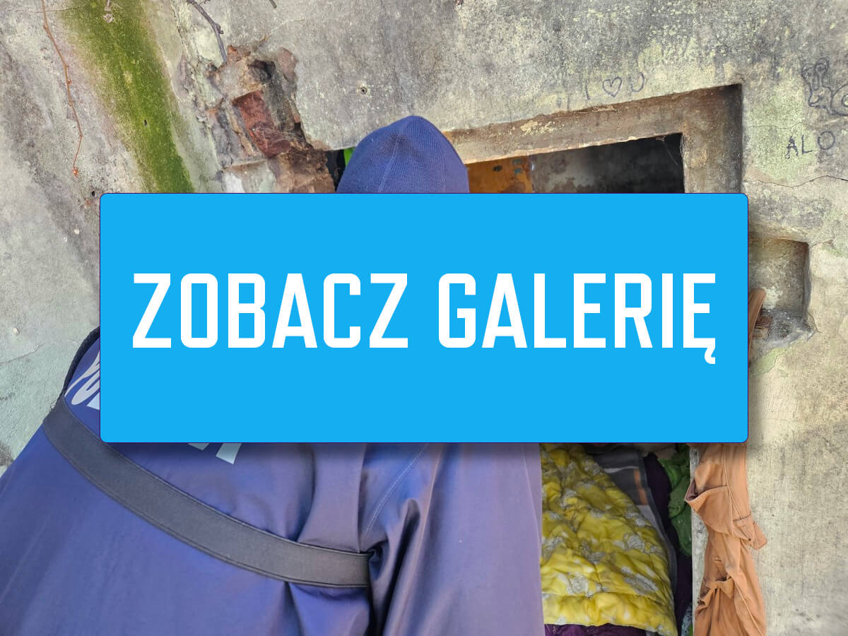 policja sprawdza pustostany Zielona Góra - bezdomni Zielona Góra