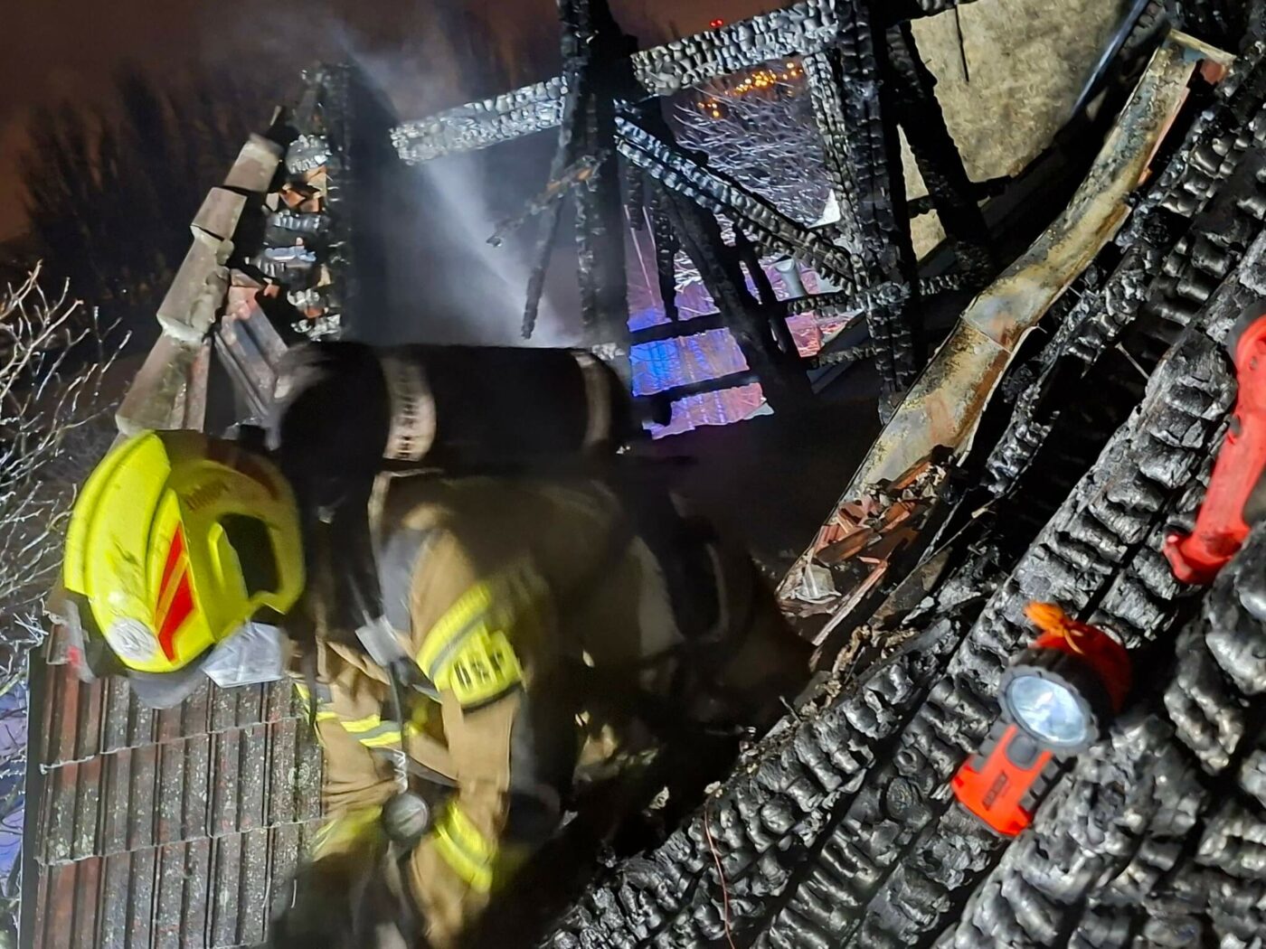 pożar Gorz&oacute;w Wielkopolski - pożar kamienicy Gorz&oacute;w Fabryczna