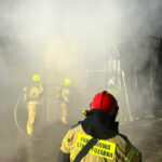 Pożar Słubice - Pożar hali magazynowej