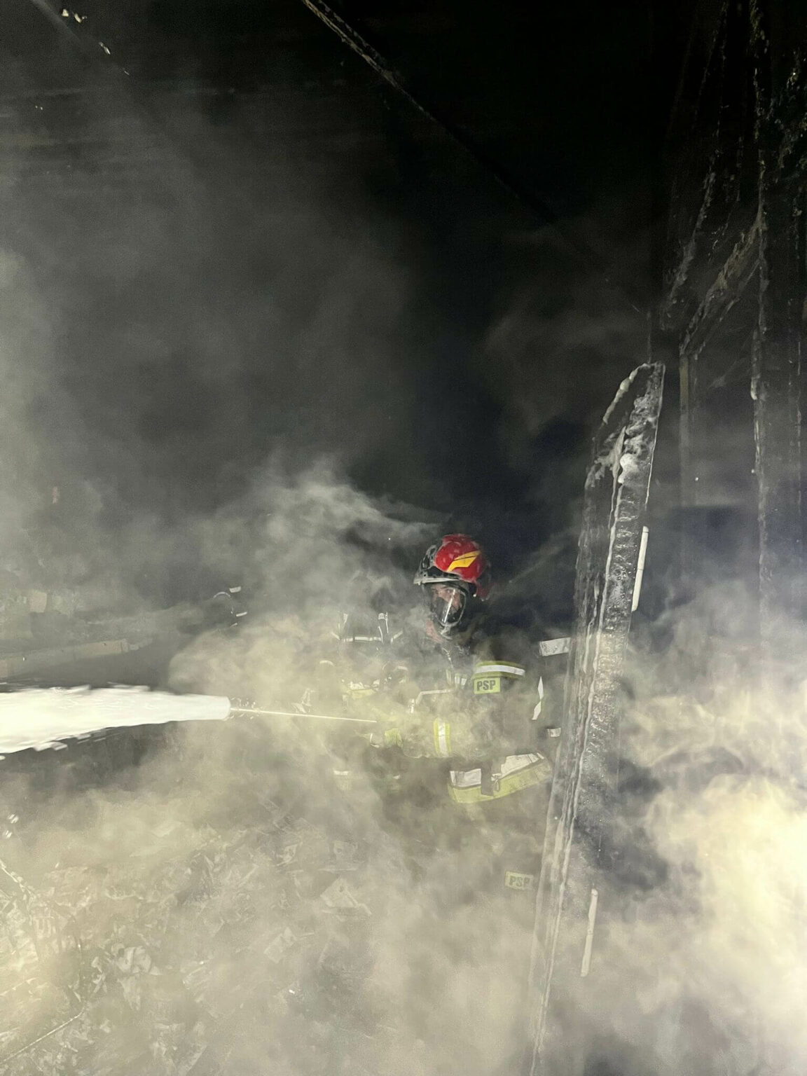 Pożar Słubice - Pożar hali magazynowej