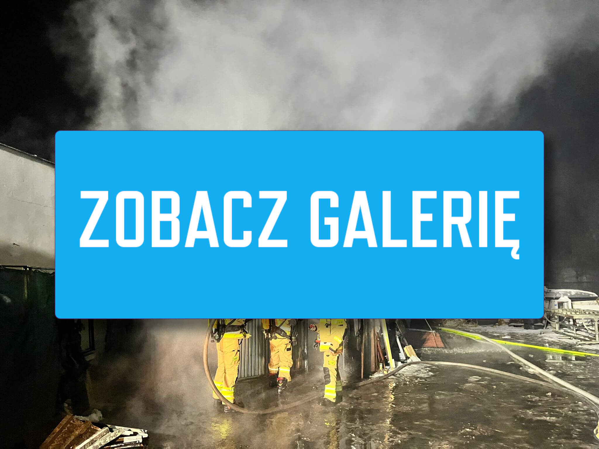 Pożar Słubice - Pożar hali magazynowej