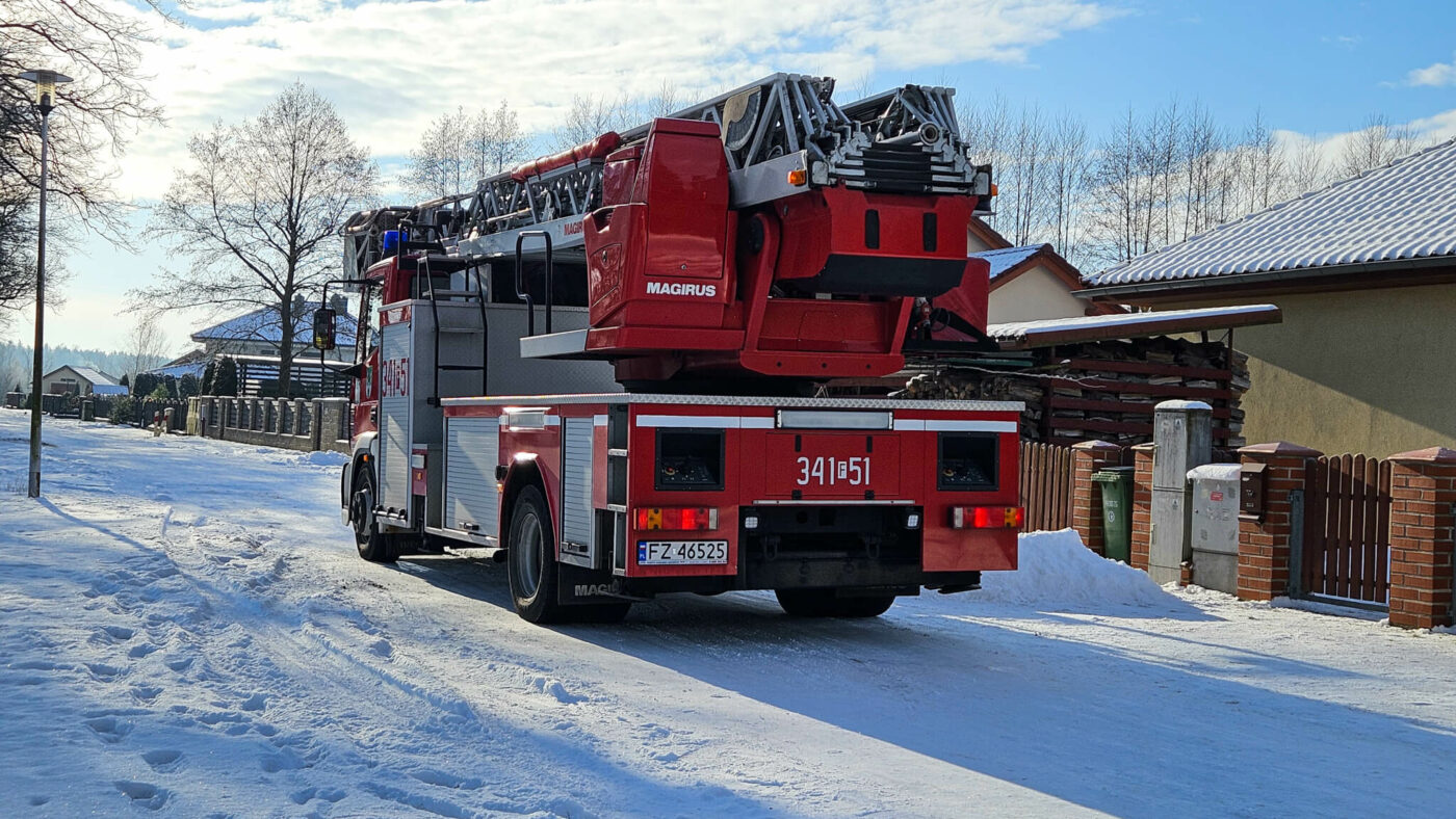 Pożar Zielona G&oacute;ra Zatonie - Pożar fotowoltaiki