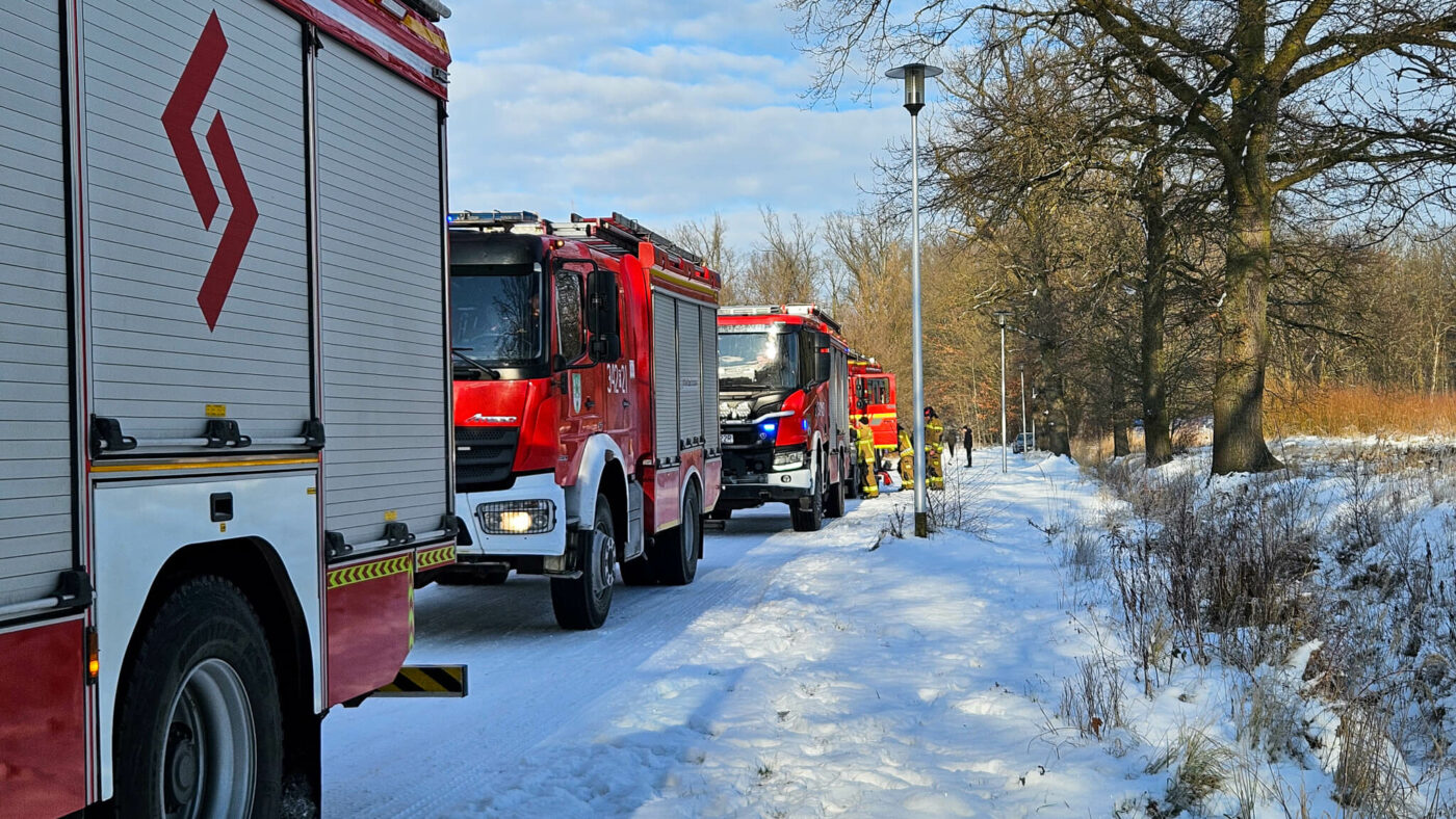 Pożar Zielona G&oacute;ra Zatonie - Pożar fotowoltaiki