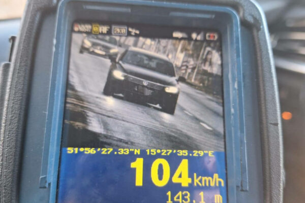 Zielona Góra policja - przekroczenie prędkości młody kierowca