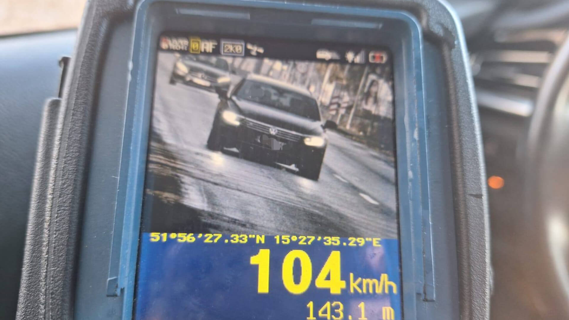 Zielona Góra policja - przekroczenie prędkości młody kierowca