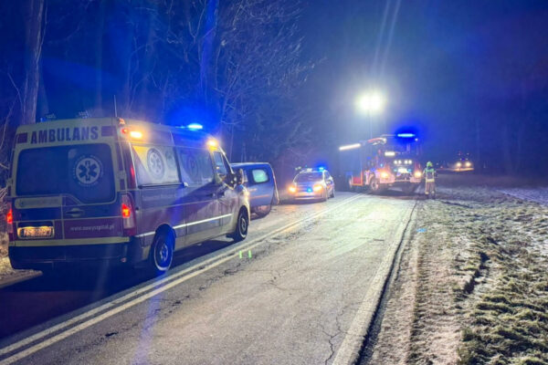 Śmiertelny wypadek Świebodzin - Wypadek na DW303