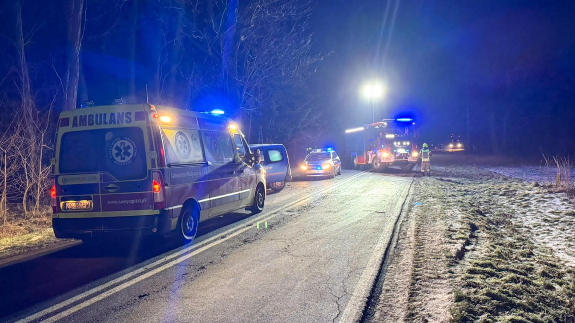 Śmiertelny wypadek Świebodzin - Wypadek na DW303