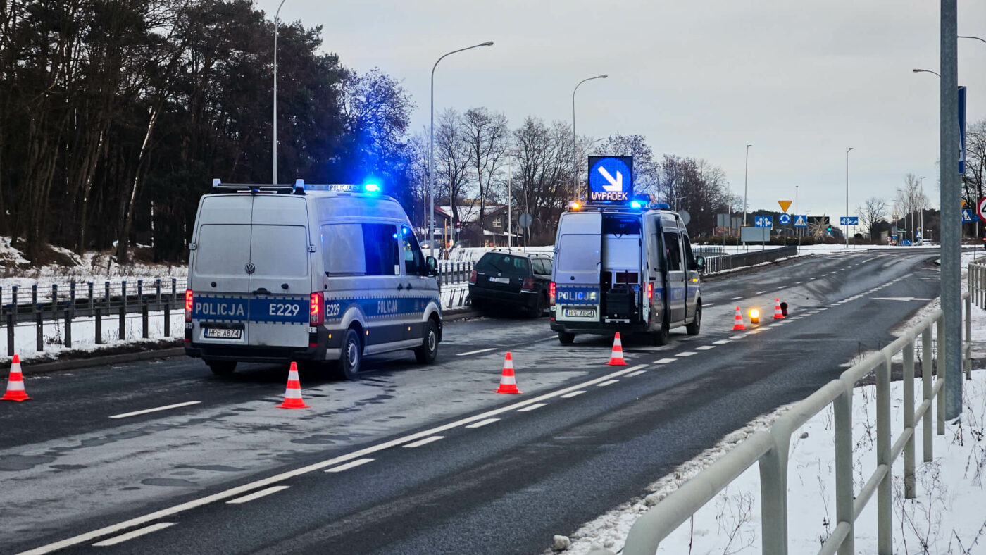 Śmiertelny wypadek Zielona G&oacute;ra Trasa P&oacute;łnocna