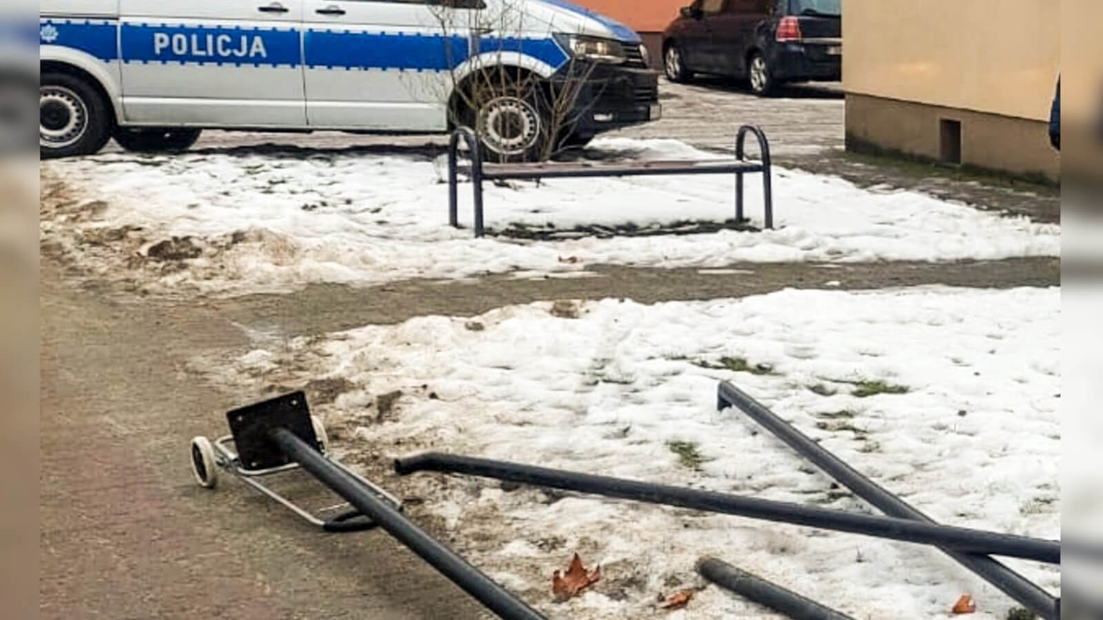 kradzież słupów oświetleniowych - Strzelce Krajeńskie policja