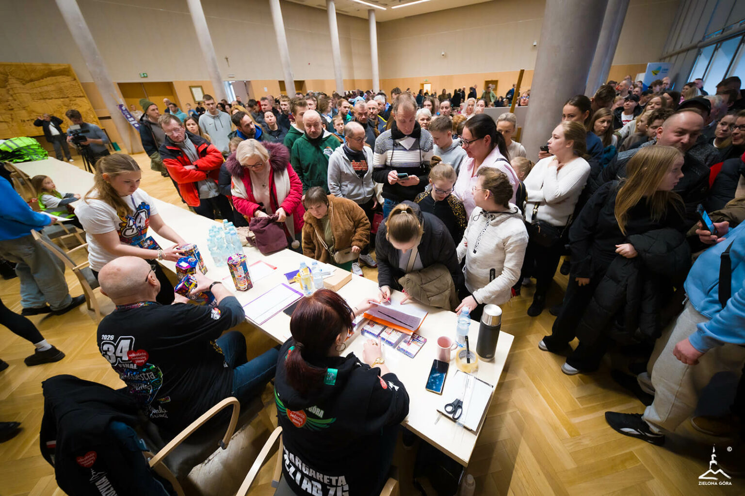 WOŚP Zielona G&oacute;ra - odprawa wolontariuszy WOŚP 2026