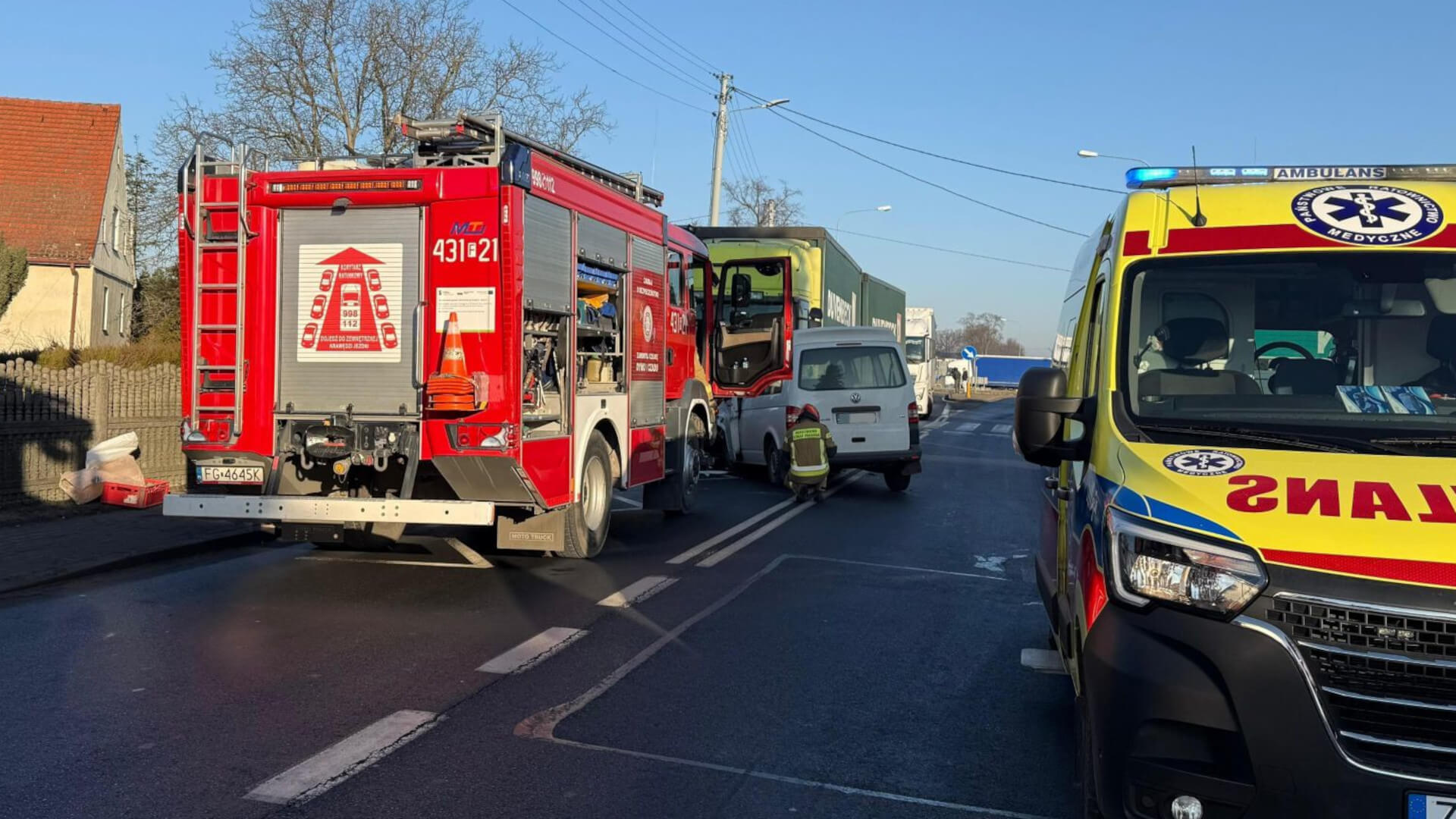 Wypadek Wschowa - Wypadek na DK12