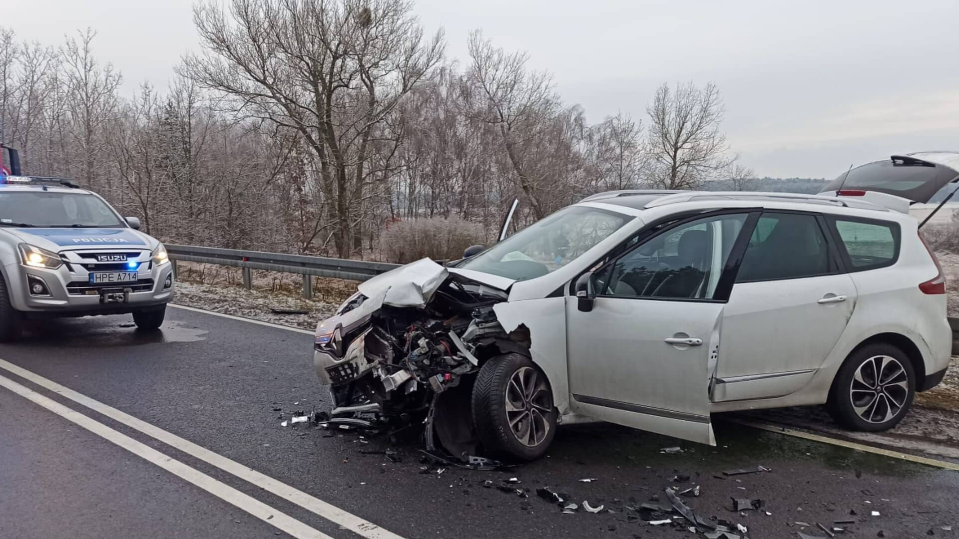 Wypadek na DK22 - Wypadek Krzeszyce