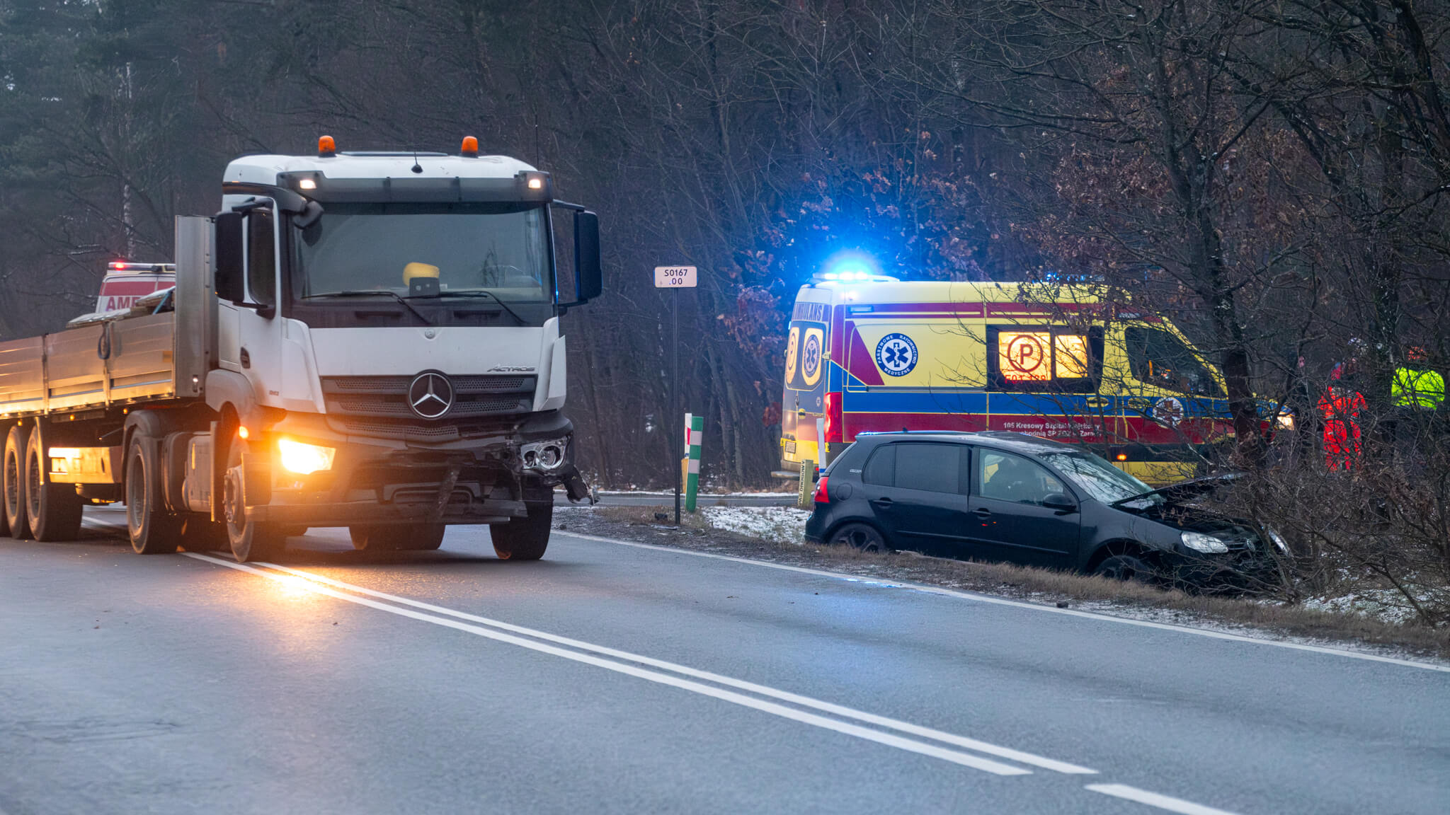 Wypadek na DK27 - Wypadek Nowogród Bobrzański. Wypadek Zielona Góra