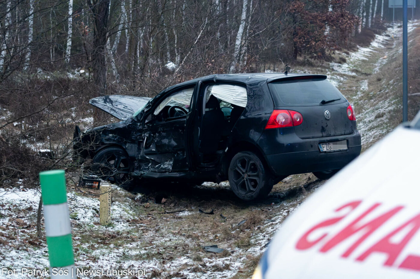 Wypadek na DK27 - Wypadek Nowogr&oacute;d Bobrzański. Wypadek Zielona G&oacute;ra