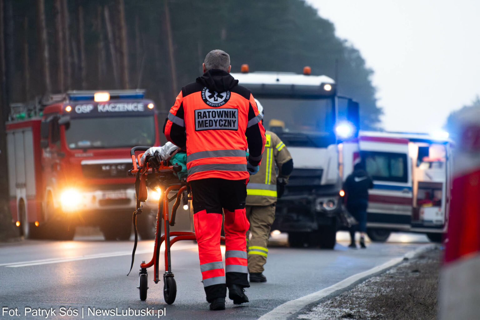 Wypadek na DK27 - Wypadek Nowogr&oacute;d Bobrzański. Wypadek Zielona G&oacute;ra