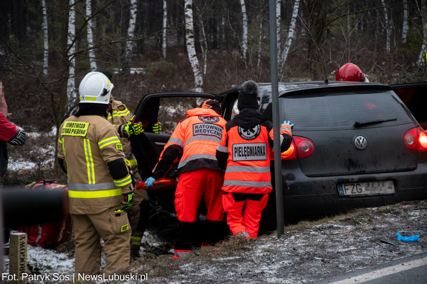 Wypadek na DK27 - Wypadek Nowogr&oacute;d Bobrzański. Wypadek Zielona G&oacute;ra