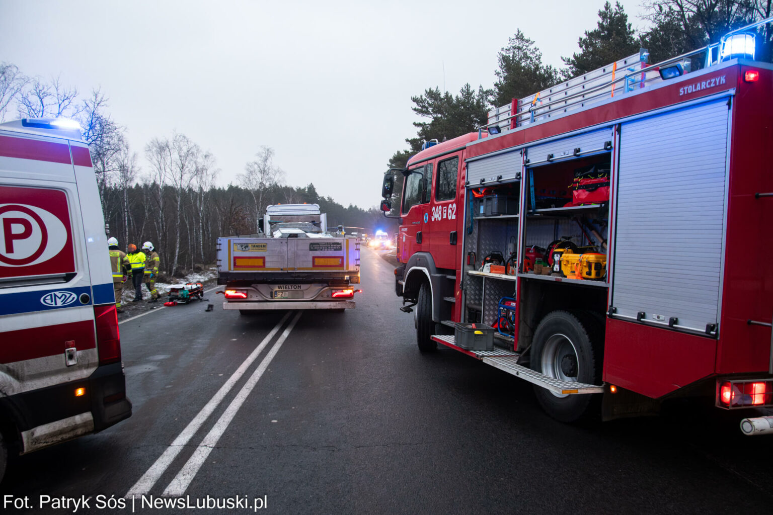 Wypadek na DK27 - Wypadek Nowogr&oacute;d Bobrzański. Wypadek Zielona G&oacute;ra