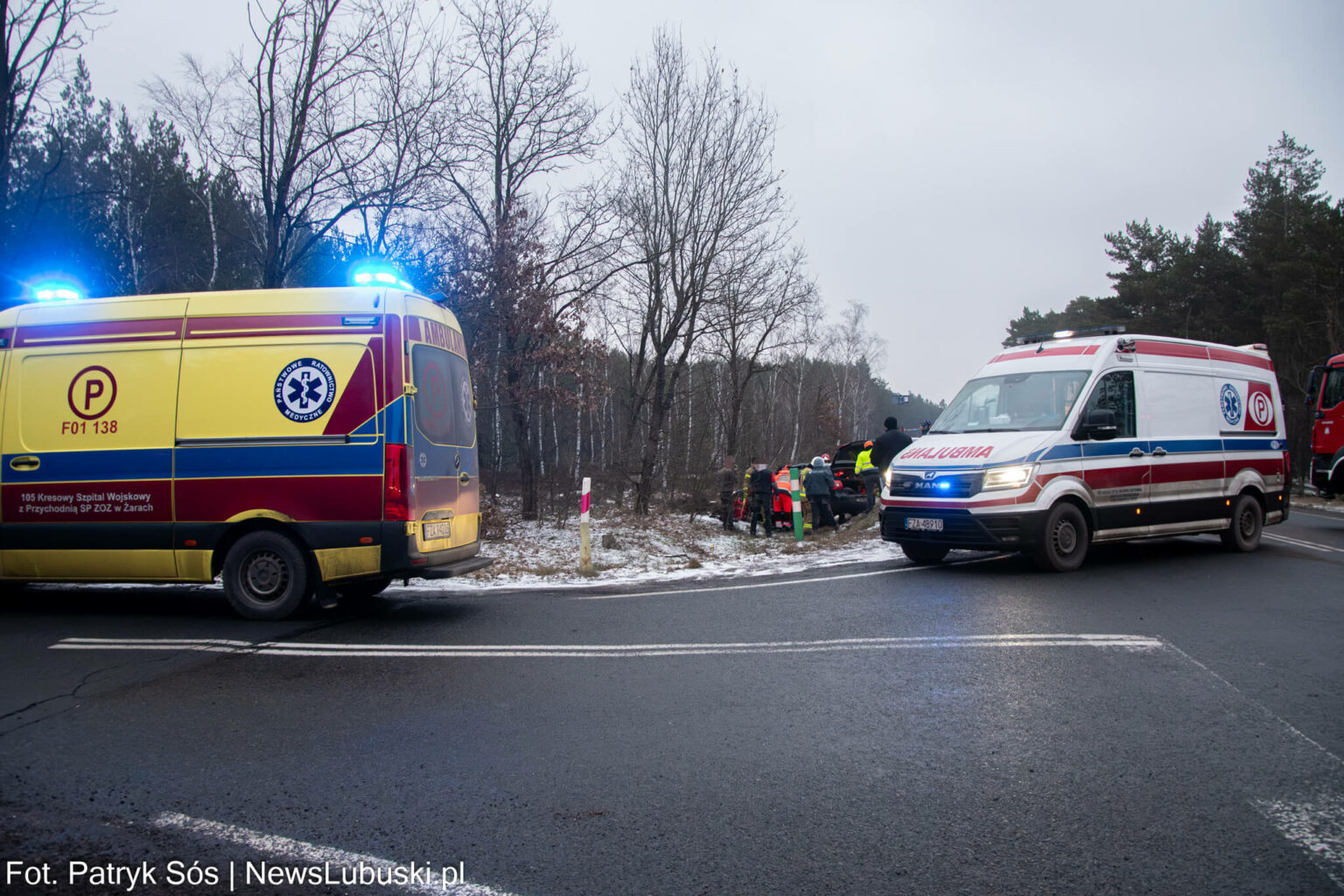 Wypadek na DK27 - Wypadek Nowogr&oacute;d Bobrzański. Wypadek Zielona G&oacute;ra