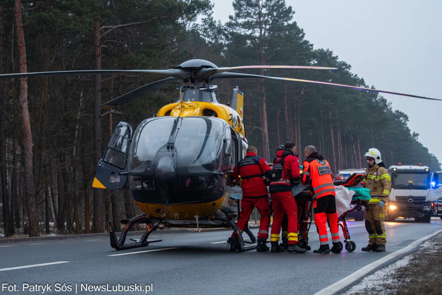 Wypadek na DK27 - Wypadek Nowogr&oacute;d Bobrzański. Wypadek Zielona G&oacute;ra
