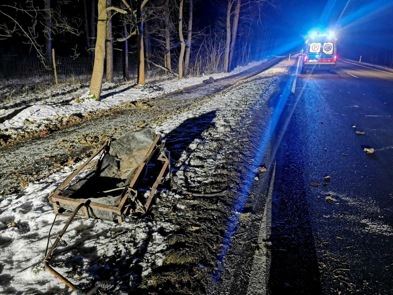 Wypadek na DK29 - Wypadek Cybinka. Potrącenie rowerzysty
