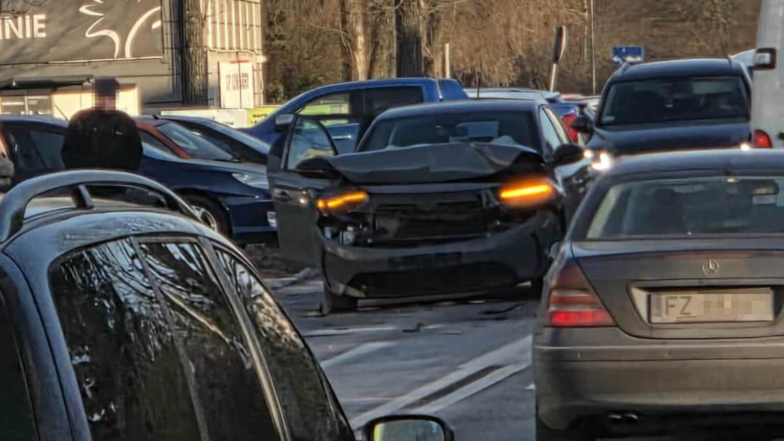 Kolizja Zielona Góra - Wypadek Zielona Góra Działkowa