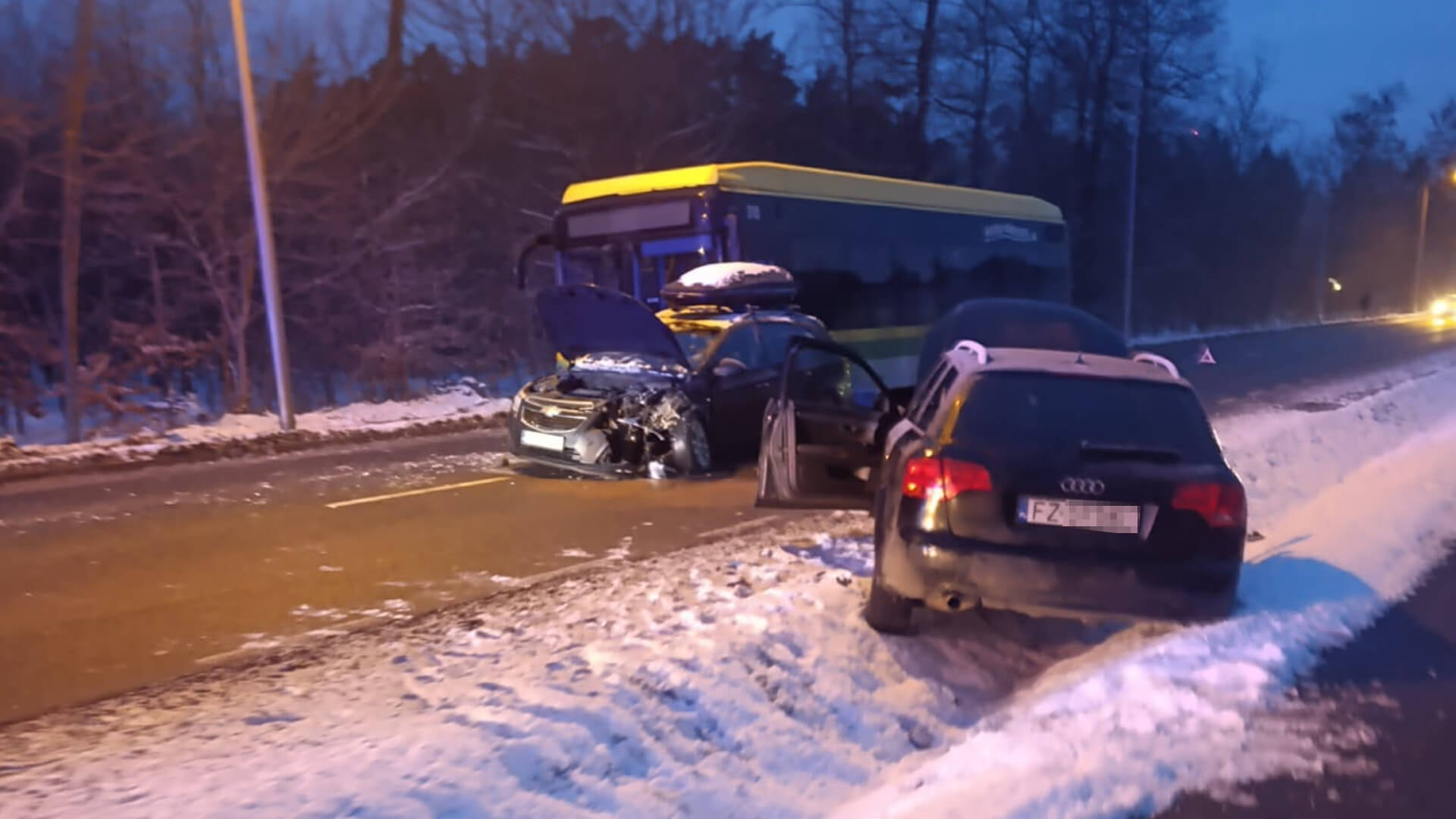 Wypadek Zielona Góra - Wypadek Łężyca