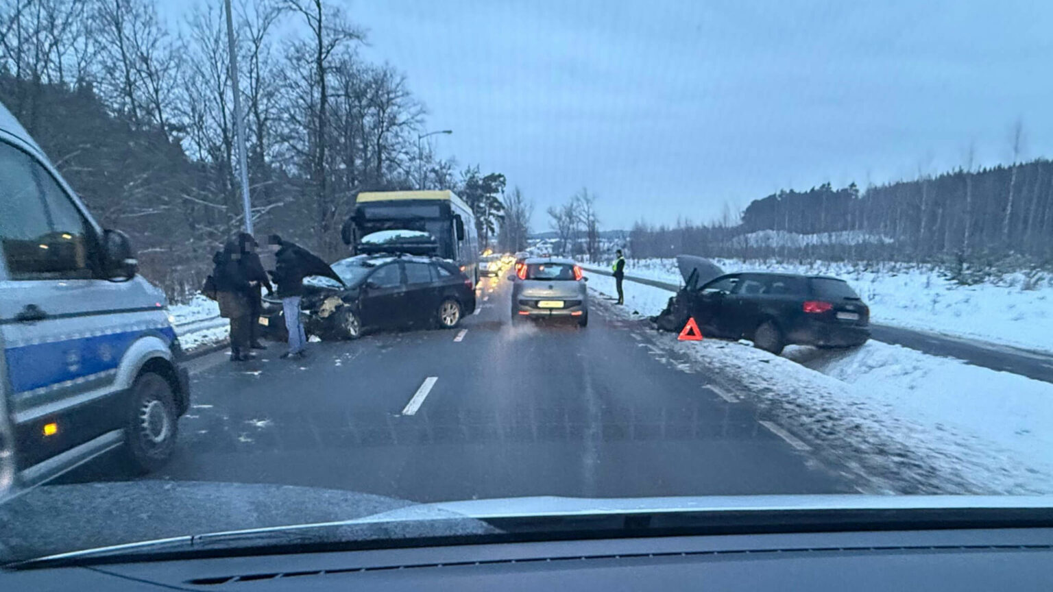 Wypadek Zielona G&oacute;ra - Wypadek Łężyca