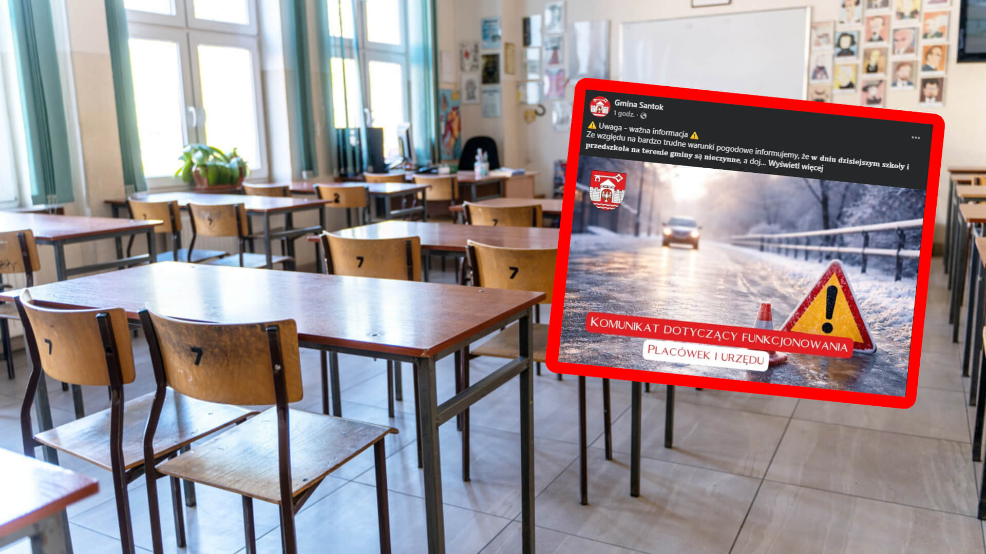 fatalne warunki na drogach Lubuskie - szkoły odwołują zajęcia Lubuskie