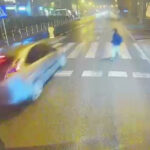 niebezpieczna sytuacja na pasach Zielona Góra - nagranie