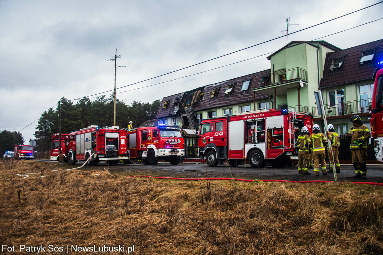 tragiczny pożar DPS Szczawno - ewakuacja DPS Szczawno akcja medyczna
