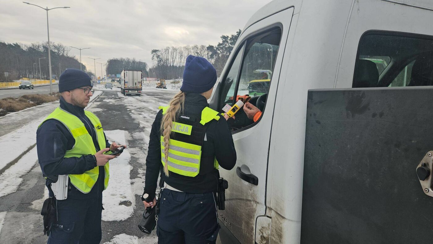 akcja policji Zielona G&oacute;ra - kontrole Zielona G&oacute;ra