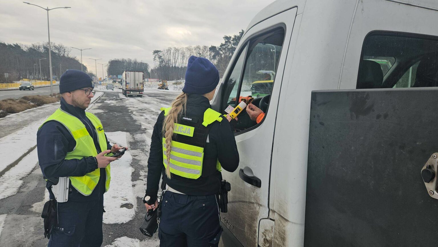 akcja policji Zielona G&oacute;ra - kontrole Zielona G&oacute;ra