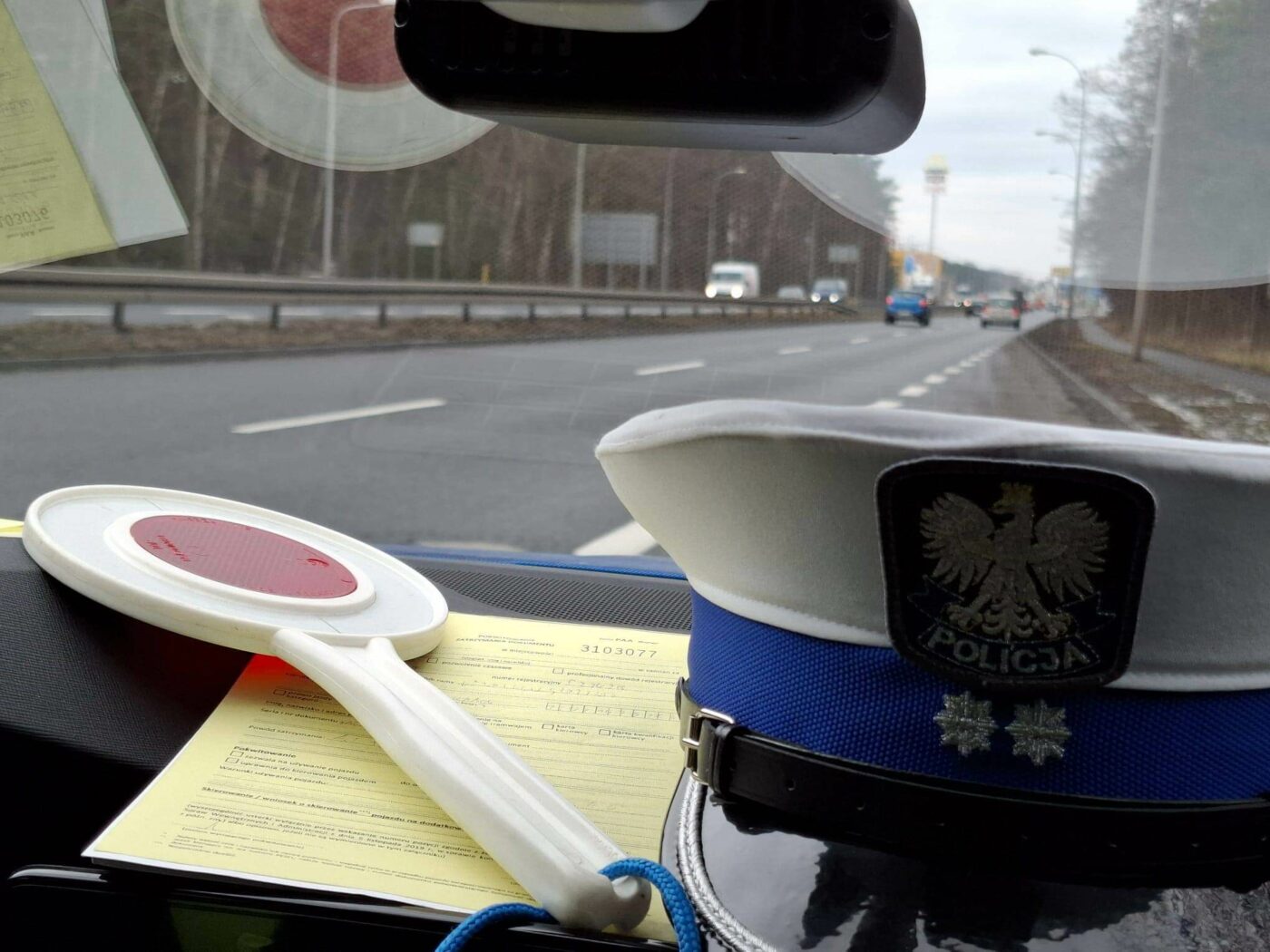 akcja policji Zielona G&oacute;ra - kontrole Zielona G&oacute;ra