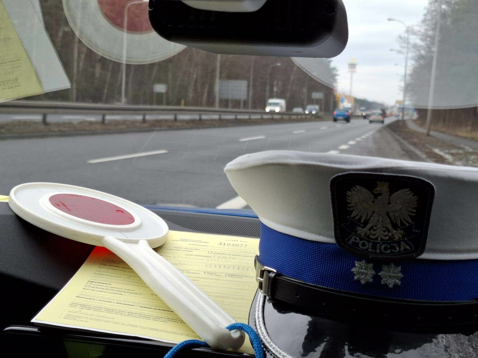 akcja policji Zielona G&oacute;ra - kontrole Zielona G&oacute;ra