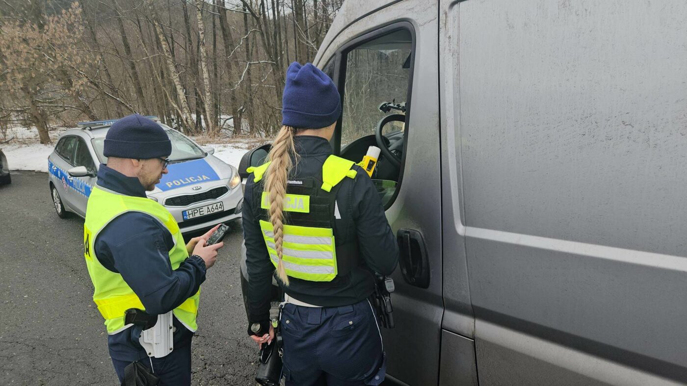 akcja policji Zielona G&oacute;ra - kontrole Zielona G&oacute;ra