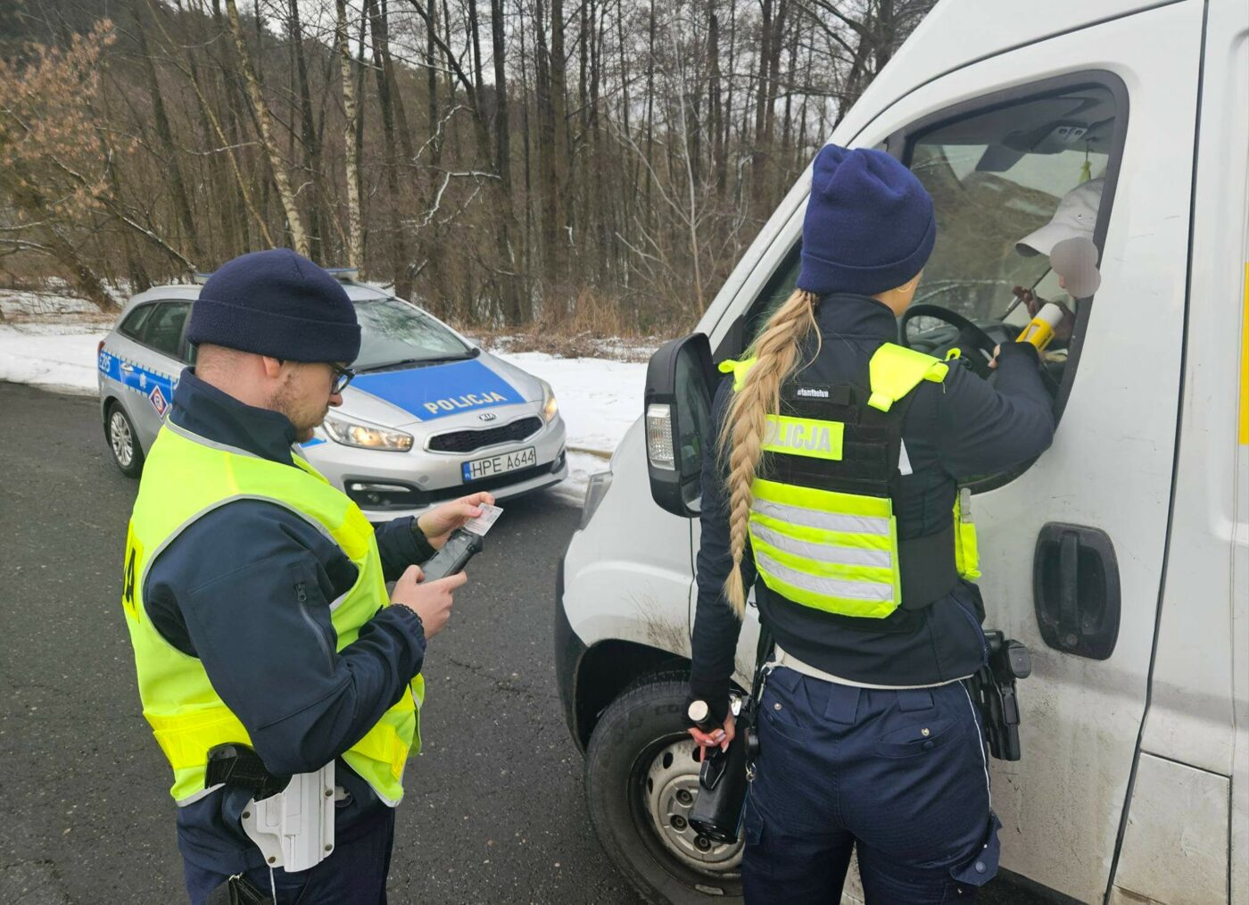 akcja policji Zielona G&oacute;ra - kontrole Zielona G&oacute;ra